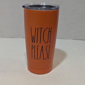 Rae Dunn Witch Please Tumbler Cup Orange